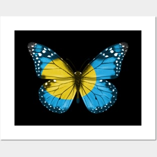 Palauan Flag  Butterfly - Gift for Palauan From Palau Posters and Art